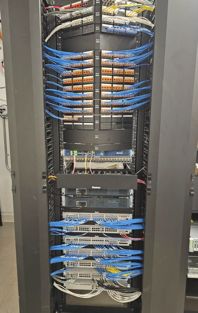 network patch panel wiring by new life telecom in sacramento